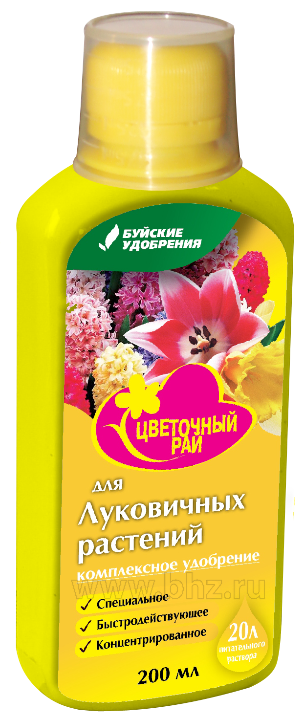 Удобрение мин вод компл Акварин Цветочный рай  0,2л для Луковичных