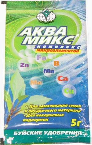 Аквамикс Микроудобрение концентрированное 5г