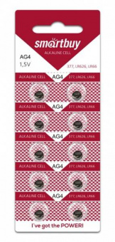 Батарейка часовая Smartbuy AG4-10B SBBA-AG4-10B)